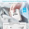 Adaptador de Enchufe Universal con 2 USB-C y 1 USB-A – Ideal para Viajes